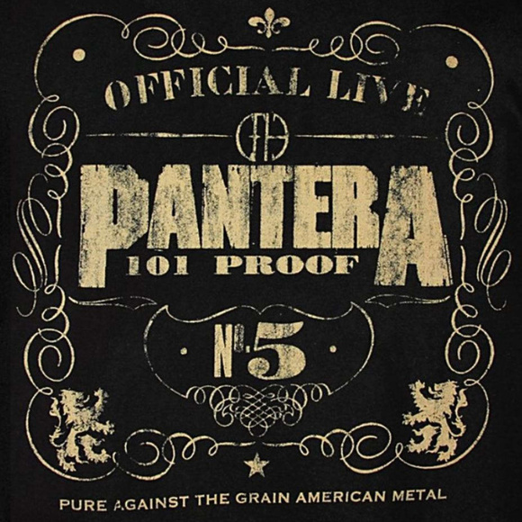 Pantera 101 Proof Logo rock metal Official T-shirt L made in UK NWT - Picture 2 of 3